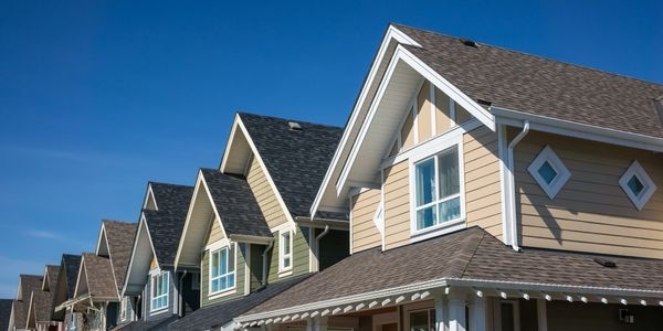 Architectural asphalt shingle close-up