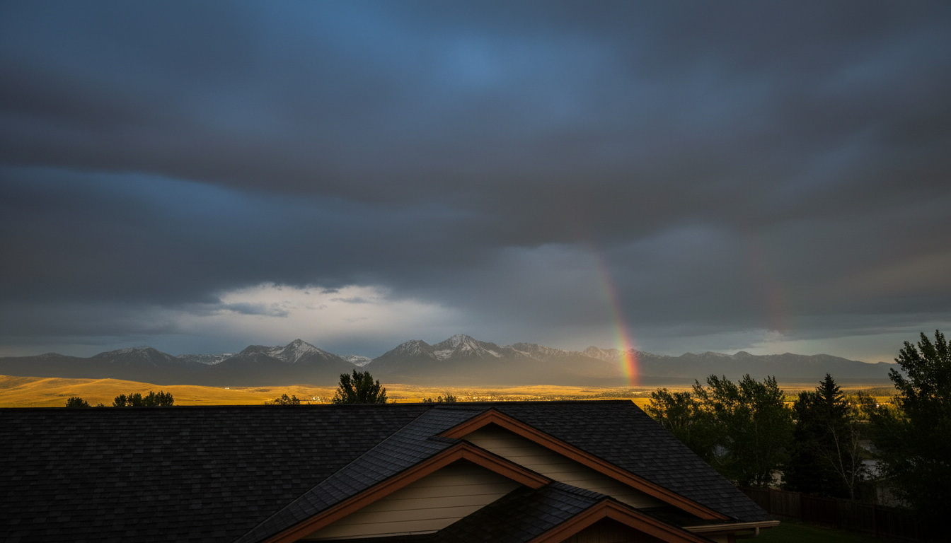 Alberta foothills sky after the storm