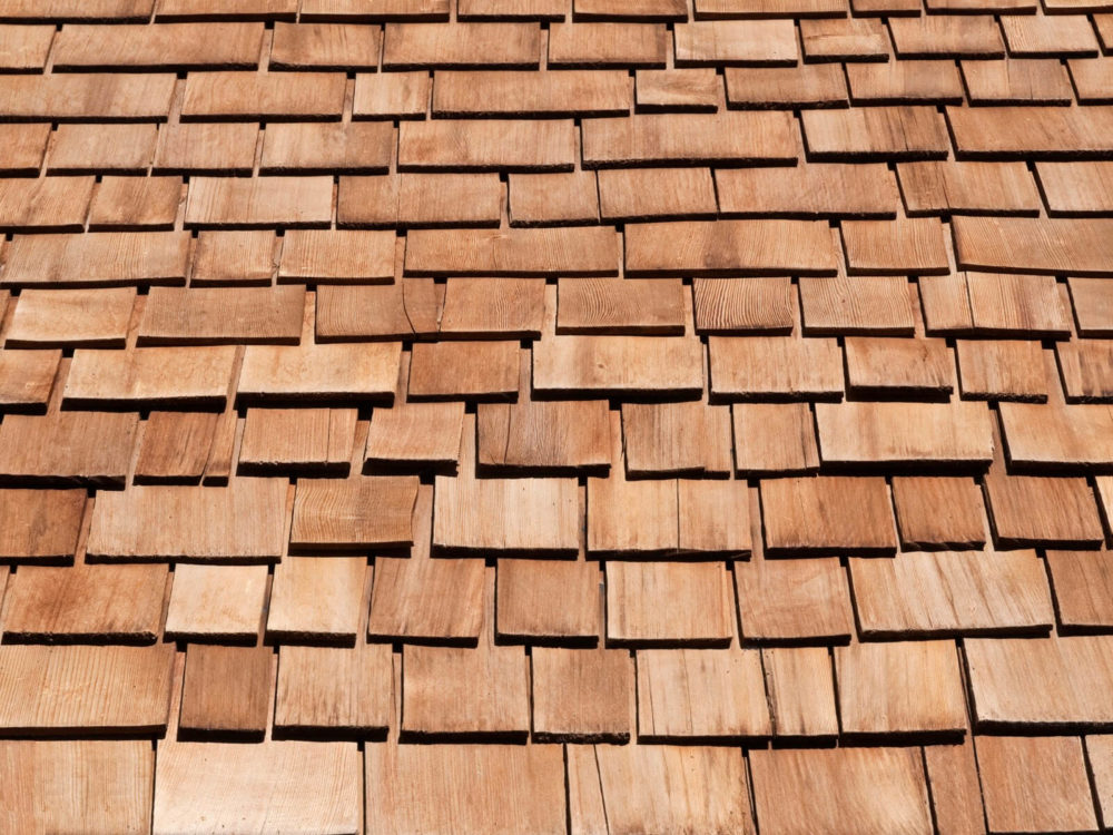 Cedar shake roof